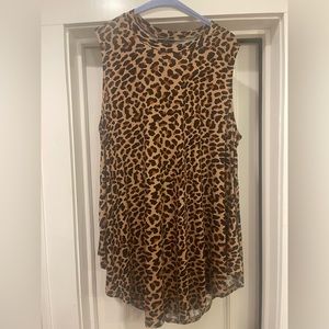 Leopard swing tunic tank NWT